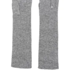 Шерстяные перчатки с цветочным декором