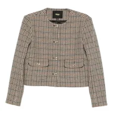 жакет в ломаную клетку