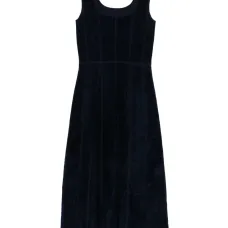 Платье миди с вставками