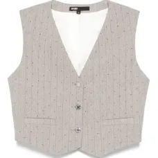 топ в тонкую полоску