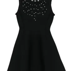 Декорированное платье без рукавов