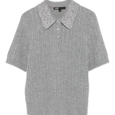 Украшенный вязаный топ Lolo косичкой