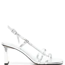 босоножки с эффектом металлик