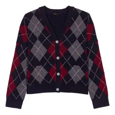 Кардиган с узором "аргyle"