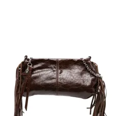 Сумка на плечо с бахромой