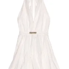 Вышитое платье с открытой спиной