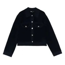 Укороченный бархатный жакет Укороченный бархатный жакет