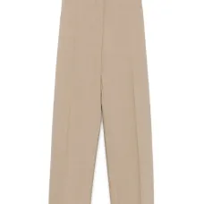 Брюки из вирджинской шерсти с завышенной талией