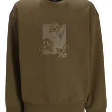 Толстовка с цветочной вышивкой