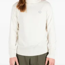 Свитер с высоким воротником и логотипом