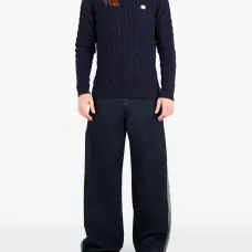 Свитер фактурной вязки с высоким воротником Свитер фактурной вязки с высоким воротником