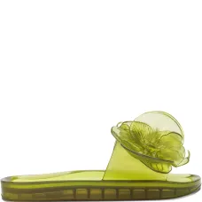 Сандалии с цветочной аппликацией