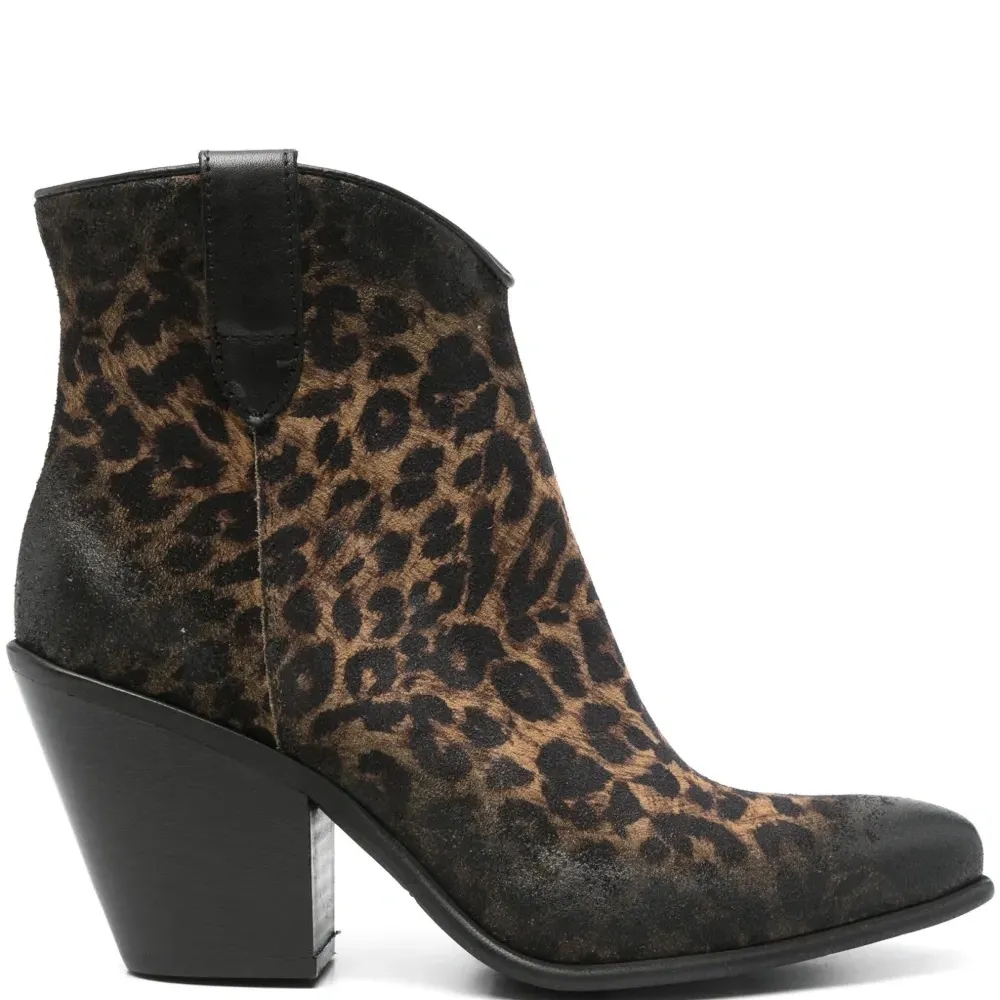 Ботильоны с леопардовым принтом Ботильоны с леопардовым принтом