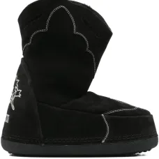 Ковбойские сапоги из замши