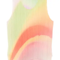 Плиссированный топ с принтом "Groove"