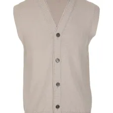 Жилет на пуговицах с V-образным вырезом