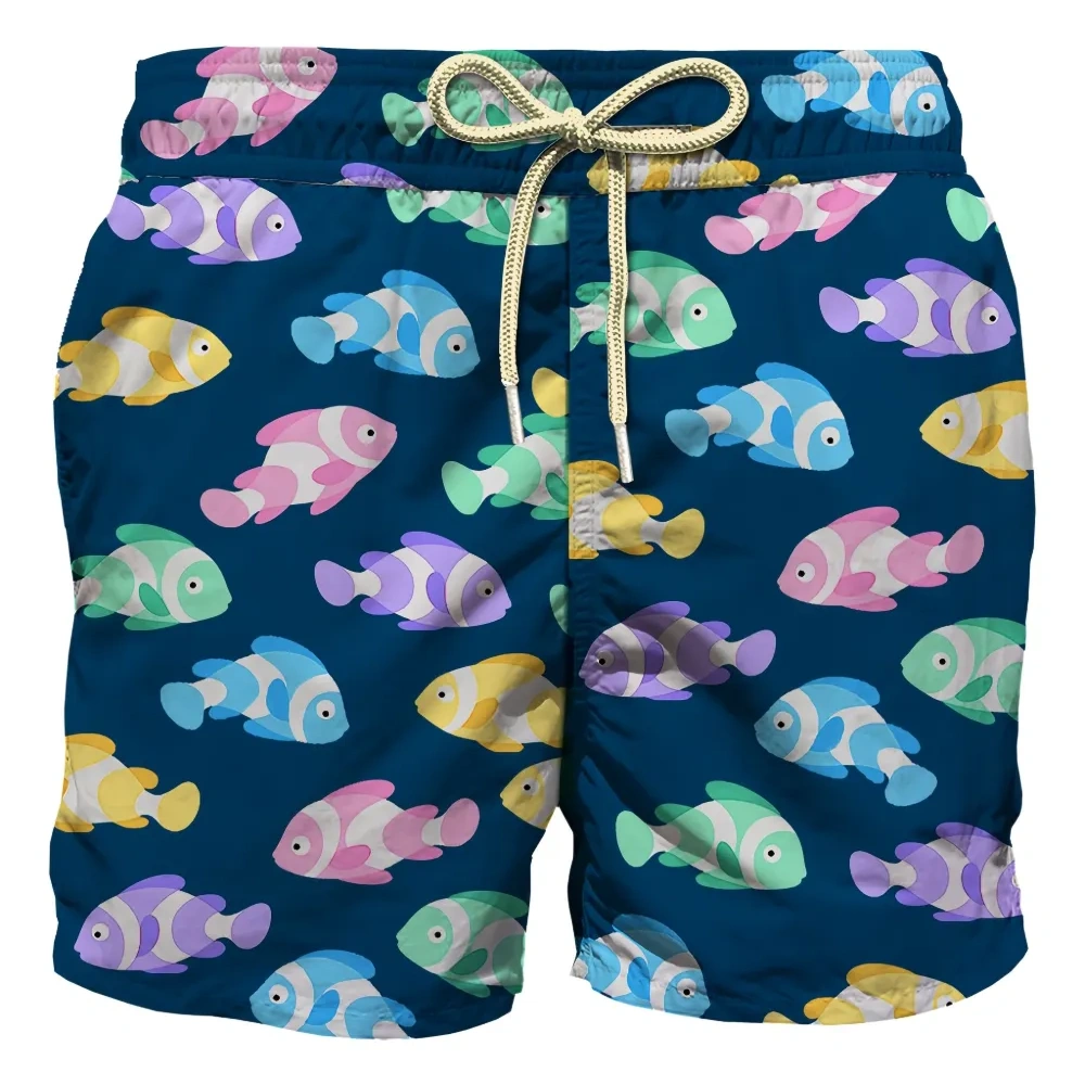 Плавки-шорты с принтом