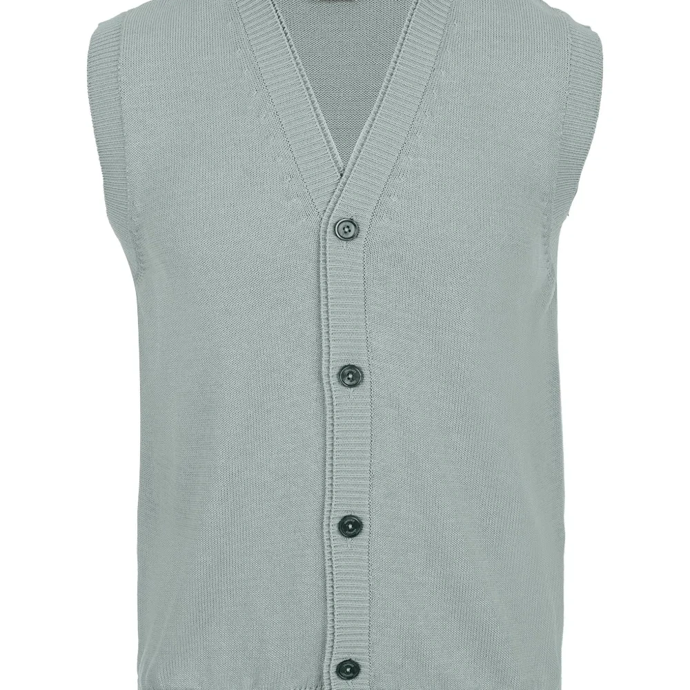 Жилет на пуговицах с V-образным вырезом