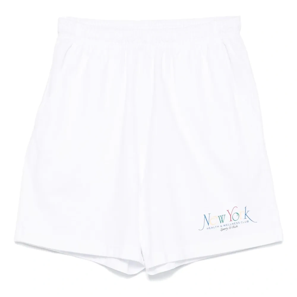 шорты с эластичным поясом и логотипом