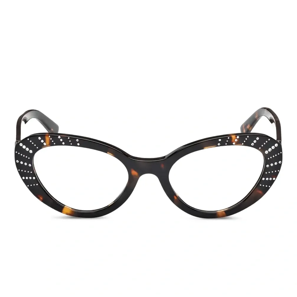 Декорированные очки в оправе 'кошачий глаз'