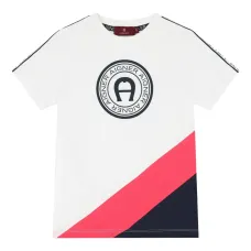 Футболка в стиле колор-блок с логотипом