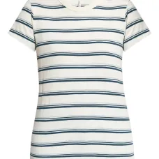 Полосатая футболка с круглым вырезом