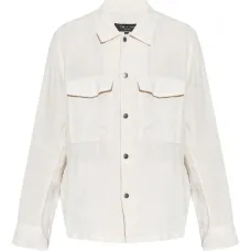 Льняная куртка-рубашка