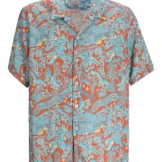 Рубашка с графичным принтом