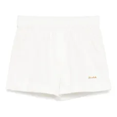 Джинсовые шорты с вышитым логотипом