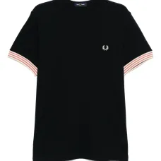 футболка с манжетами в полоску