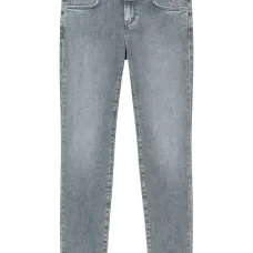 Джинсы с нашивкой-логотипом