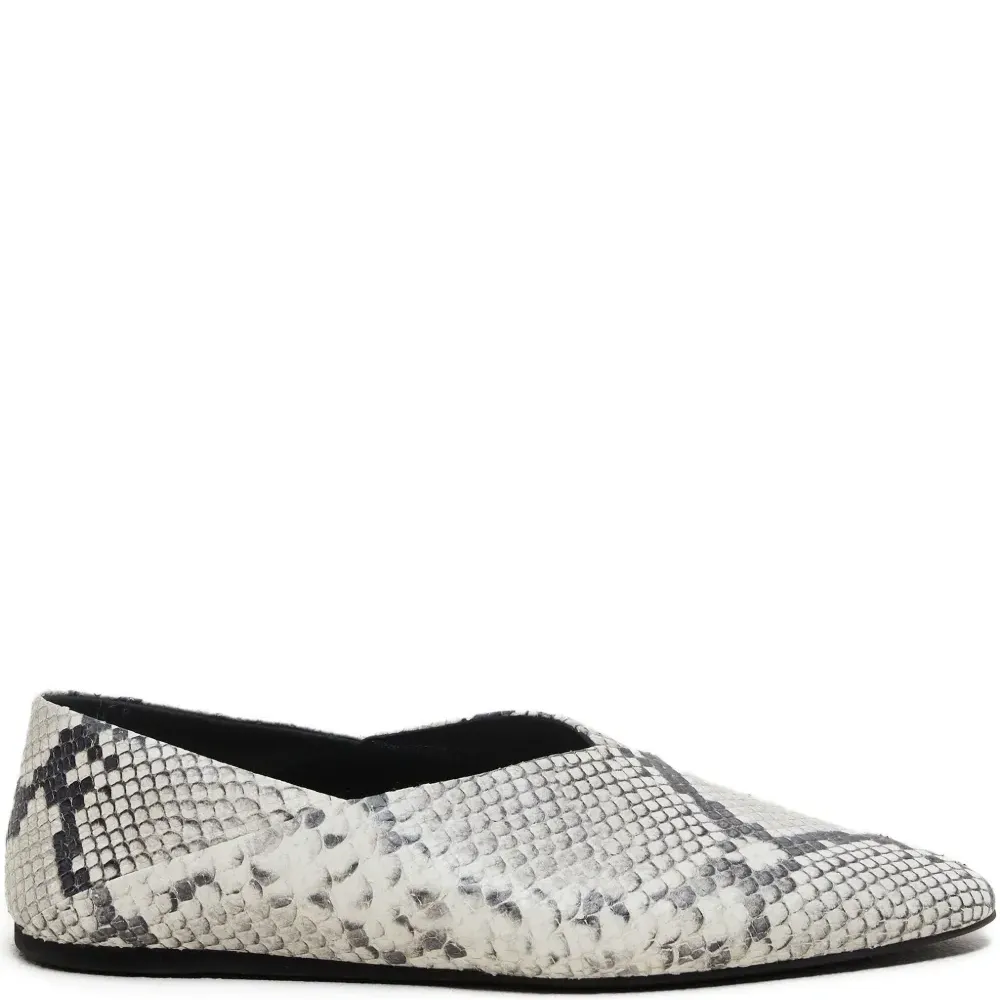 балетки со змеиным принтом