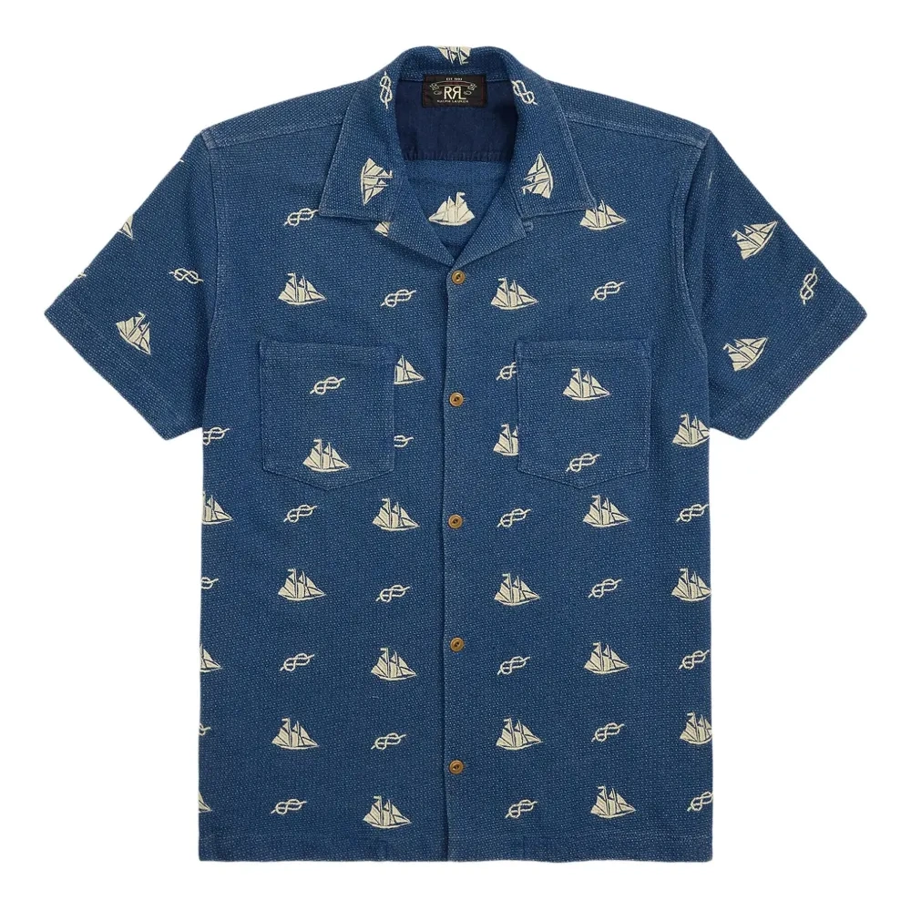 рубашка с короткими рукавами и принтом