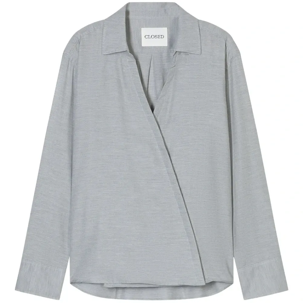 блузка асимметричного кроя