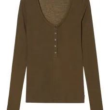 Топ хенли с длинными рукавами