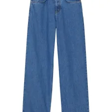 Широкие джинсы с завышенной талией