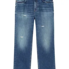 Джинсы с эффектом потертости