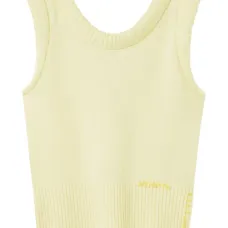 Топ в рубчик без рукавов Топ в рубчик без рукавов