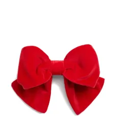 бархатная заколка для волос с бантом