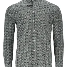 рубашка с длинными рукавами и узором