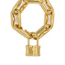 цепочный браслет с подвеской в форме замка