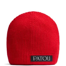 шерстяная шапка бини с логотипом