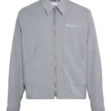 куртка на молнии с вышивкой