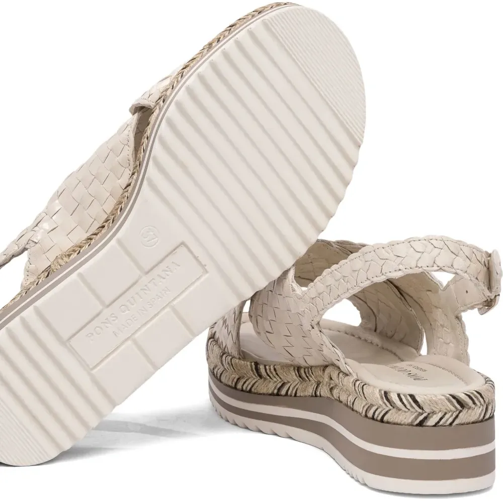 сандалии с плетеными ремешками