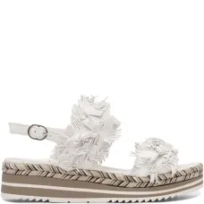 Босоножки на платформе с бахромой