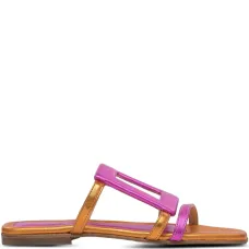 босоножки с эффектом металлик