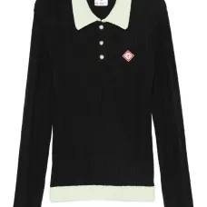 Рубашка поло в рубчик