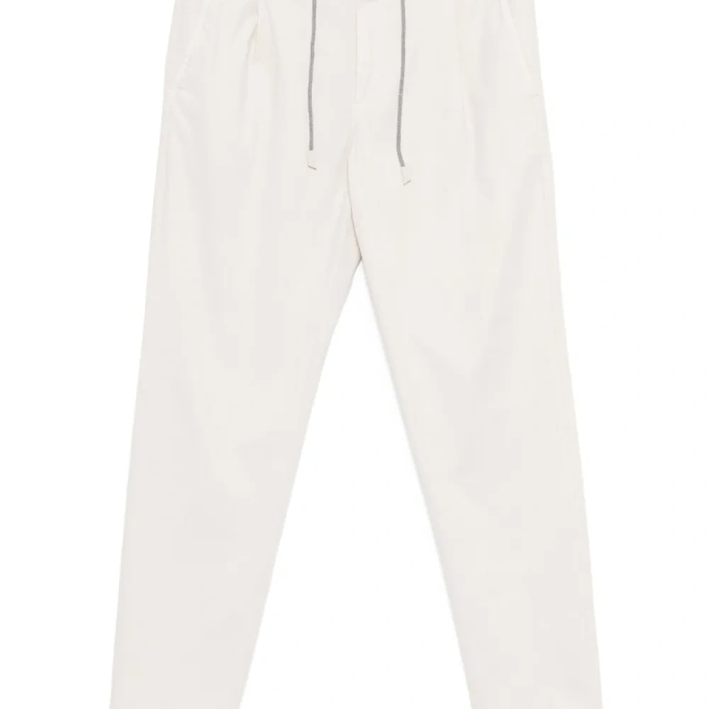 брюки с кулиской и складками