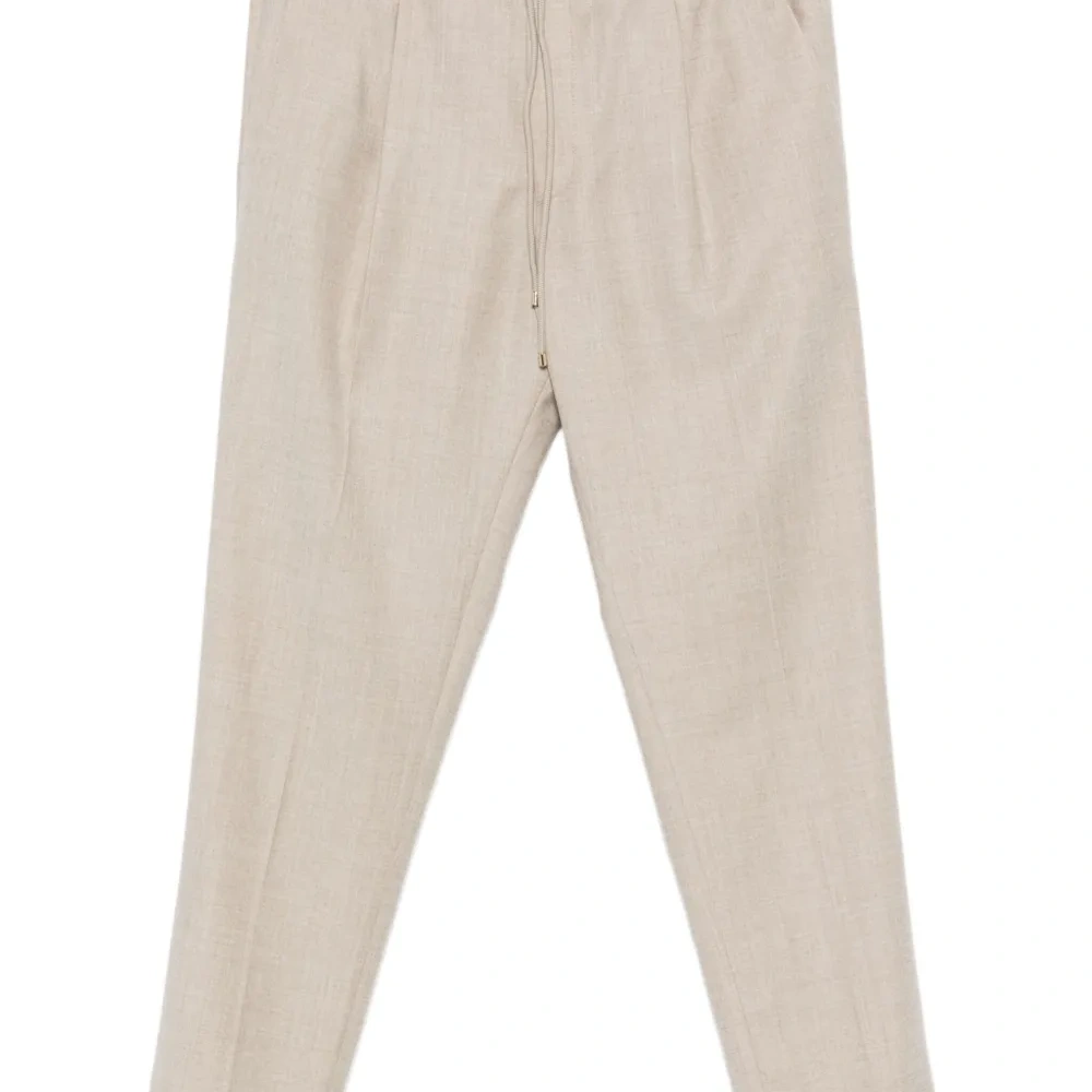 Брюки с кулиской и складками