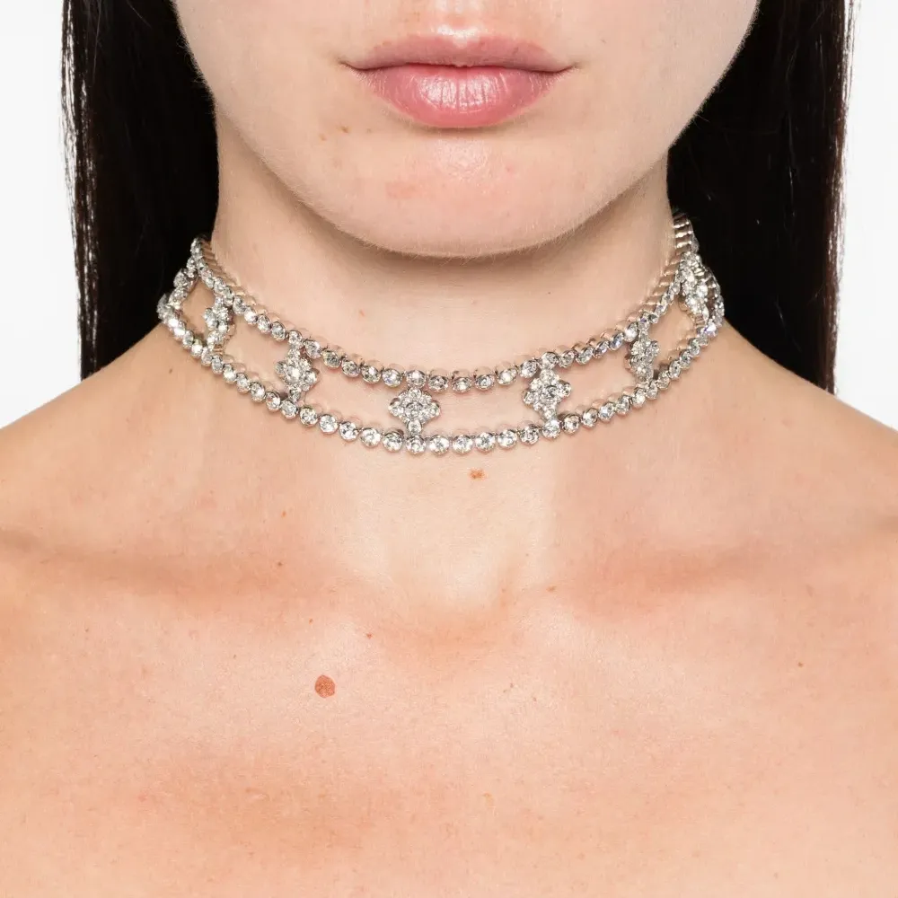 Колье с кристаллами